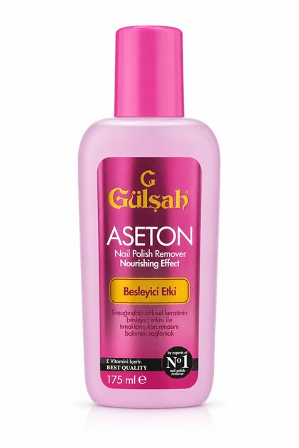 Gülsah Aseton Besleyici Etki 175 ml – E Vitaminli Oje Çıkarıcı Tırnak Bakım Asetonu