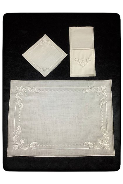 Maraş Handcrafted Embroidered Linen American Service Set