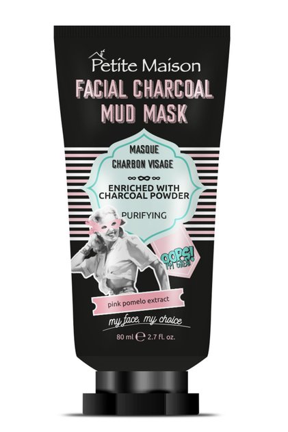 Facial Charcoal Mud Mask | Purifying Face Mask for Pore Care and Refreshed Skin | Activated Charcoal | 80ml
