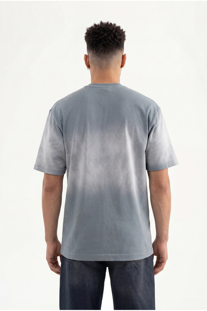 Machinist Erkek Logo Embroidered Oversize Tişört Gri - Fiyatı
