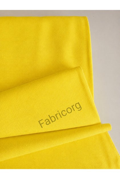 Duck Cloth Punch Linen Fabric Yellow (100X180 CM)
