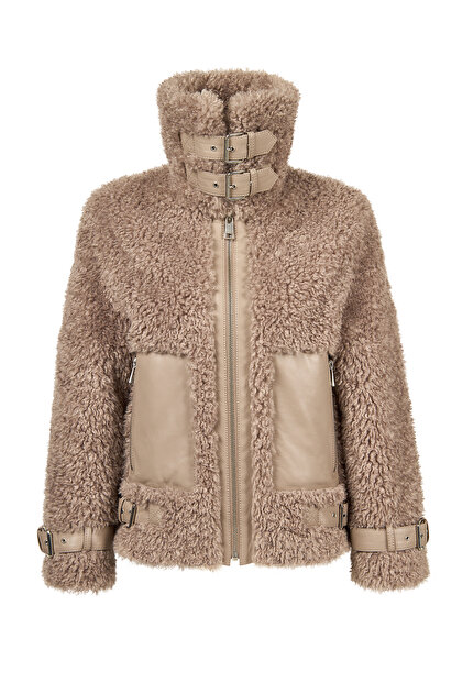 プードル Derimod Kitzbuhel Kadın Vizon Teddy Mont 25WGP5231FF - Fiyatı