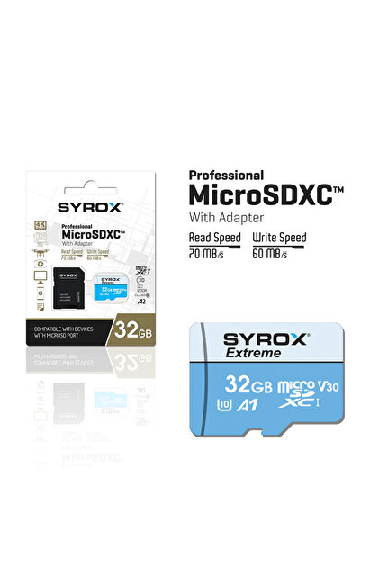 Syrox 32 GB MİCRO SD (HAFIZA KARTI) - Fiyatı, Yorumları