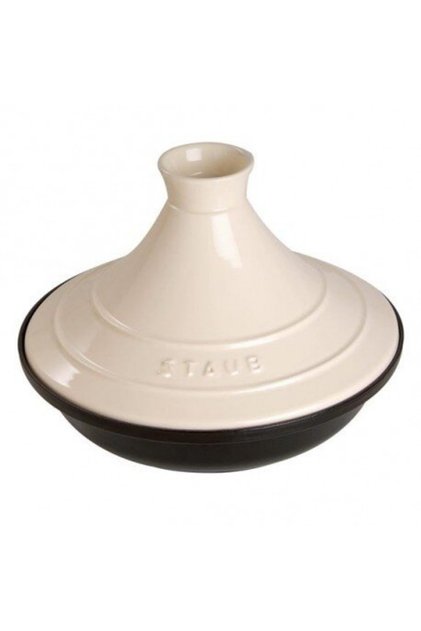 Tajine rotund 28cm, fontă crem, specialități Tajine