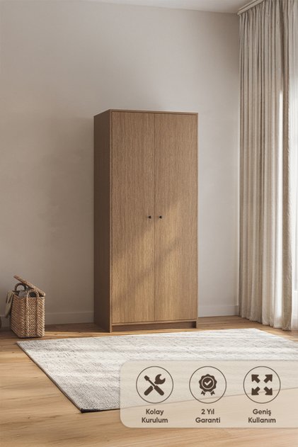 Comfort Flex Plus Dolap 2 Kapaklı Ceviz