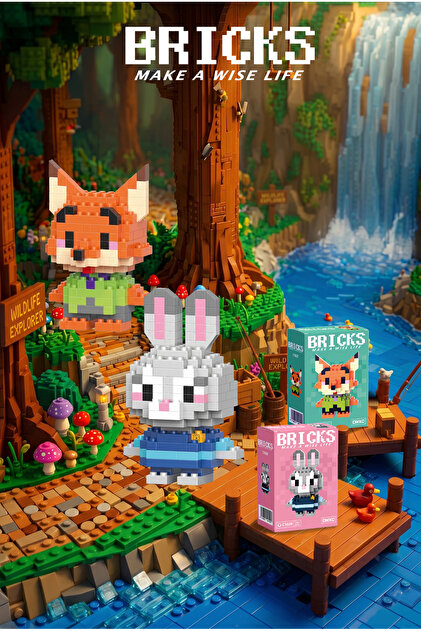 Bricks make a wise life Nick Wilde & Judy Hopps Bricks Orijinal