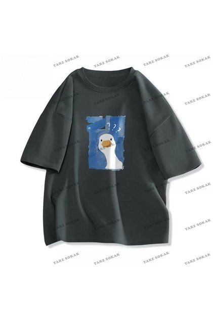 Y2K Unisex Harajuka Anime Retro Kawai Kuromi T-shirt Kod-Mavi-Etiket: 8359
