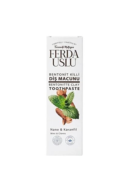 Bentonite Clay Natural Toothpaste - Sugar-Free, Fluoride-Free Whitening 50 ml