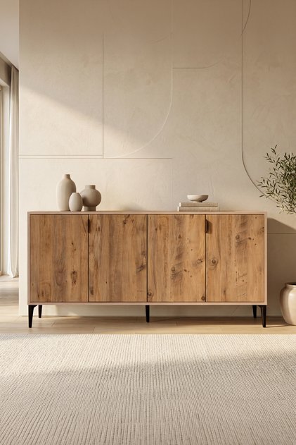 Arden 4 Kapaklı Konsol Y:80 G:160 D:44 / Atlas Çam