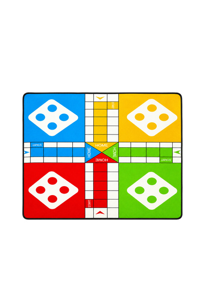Ludo Cushion Play Mat Rug – Soft Padded Carpet with Non-Slip Backing, 160 x 200 cm