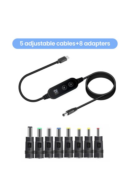 cable 8 Adapter USB C to DC Power Boost Cable Type C To DC Fast Charging 5V To 12V Boost Converter C