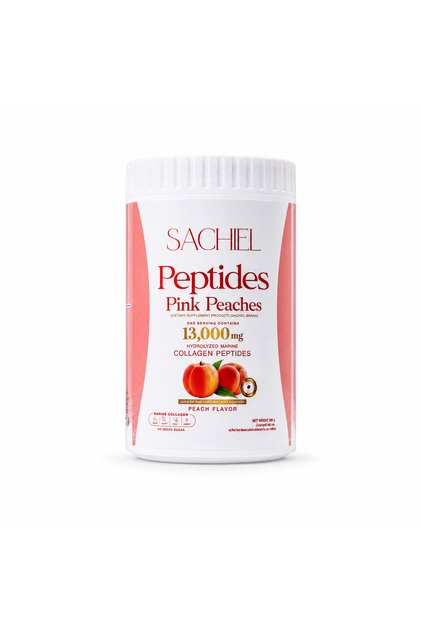 Japanese Sourced Marine Collagen Peptides Pink Peaches Powder 13,000mg.