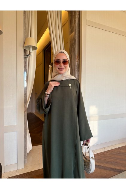 Broş Detay Tunik & pantolon takım