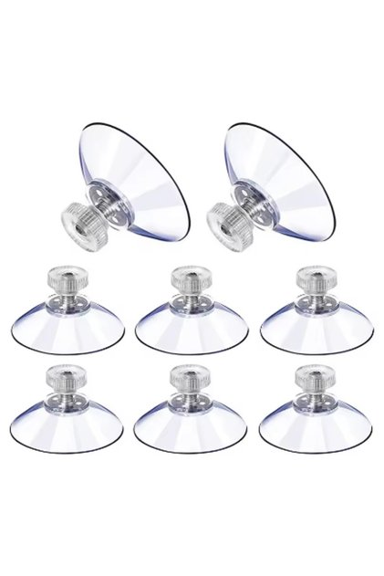 41mm 10pcs 5pcs 32/41/53mm Round Strong Transparent Suction Cups with Screw Plastic Suction Pads Adh