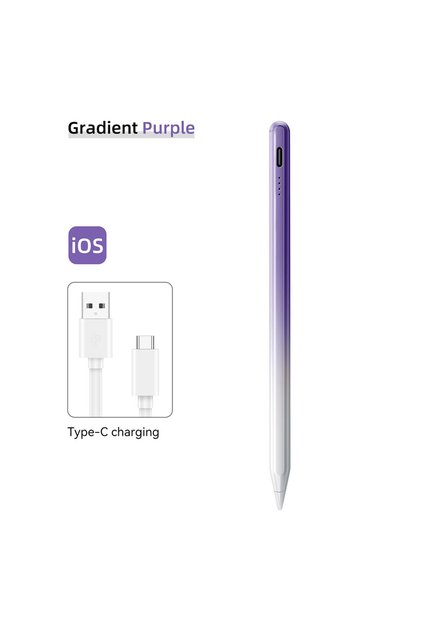 Gradient Purple Stylus For Apple Pencil 2024 iPad Air 11 13 M2 Pro 13 11 M4 5/6/7/8/9/10th Gen Air 3