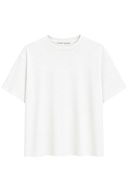 2101 Women's Crew Neck Soft Oversize Basic Modal T-Shirt White