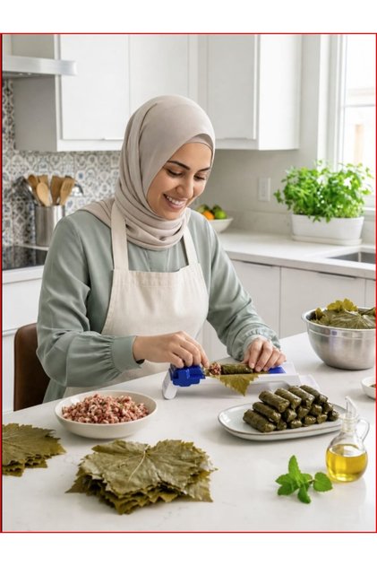 لفافة المحاشي وورق العنب اليدوي