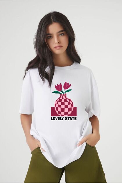 Women's Soft Fabric 100% Cotton Printed Regular T-Shirt