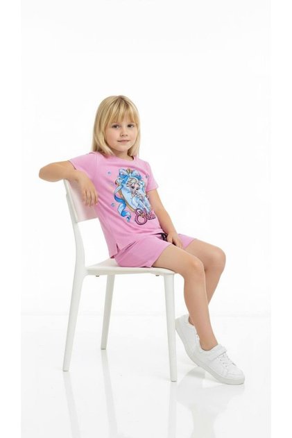 Girls' Elsa Model Pamul Shorts Set