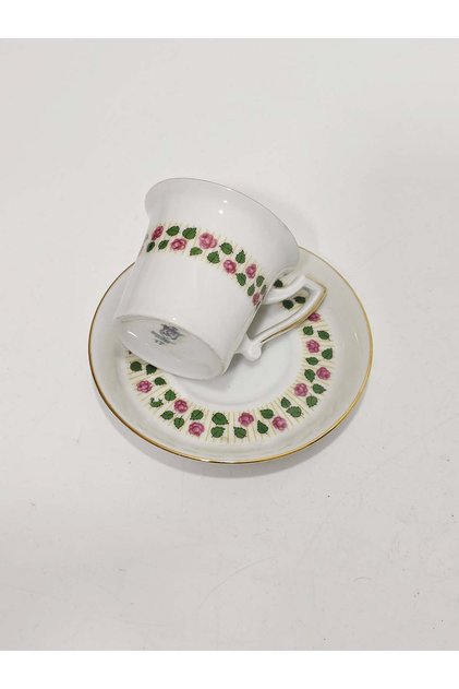 Leaf Motif Coffee Cup Set