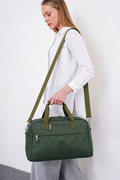 Bhpc Green Large Volume Unisex Hand & Shoulder Travel and Sports Bag - Green Bhpc 6011