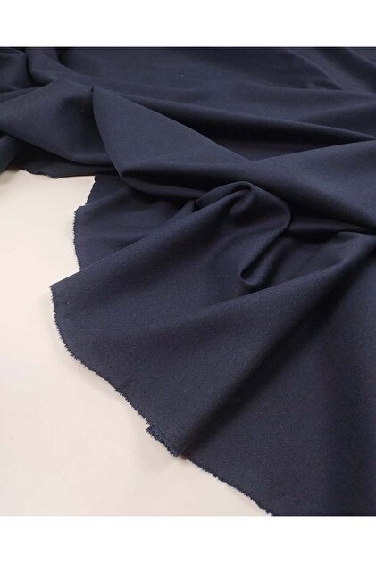 Dark Navy Blue Interlock Combed Cotton Fabric, Tight Knitted, Flexible, Doesn'T Crease, Suitable for Sweatshirts & Dresses, Width: 165cm