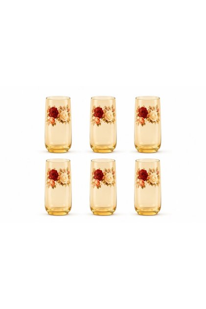 ROSE 6'LI UZUN MEŞRUBAT BARDAK