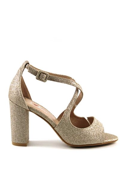 Sandale elegante de dama , cu reflexe stralucitoare 908-3-GOLD