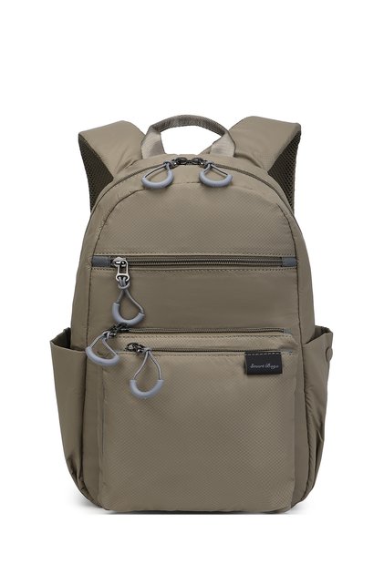 Brown Daily Medium Size Lightweight Fabric Women's Backpack