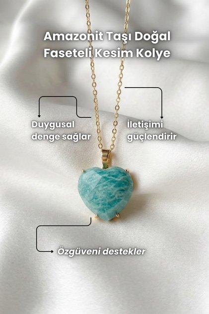 Amazonite Stone Natural Faceted Cut Pendant