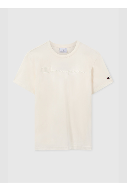 Champion 220273-YS084 SS Tee Krem Erkek T-Shirt - Fiyatı, Yorumları