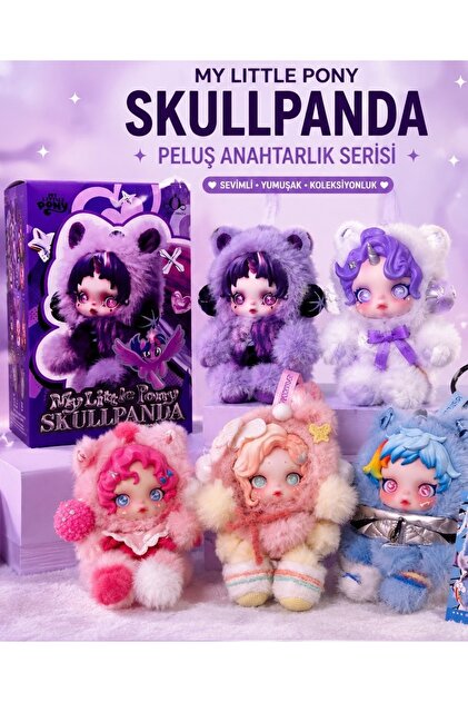 Alka Peluş My Little Pony Skullpanda Peluş Anahtarlık Koleksiyon