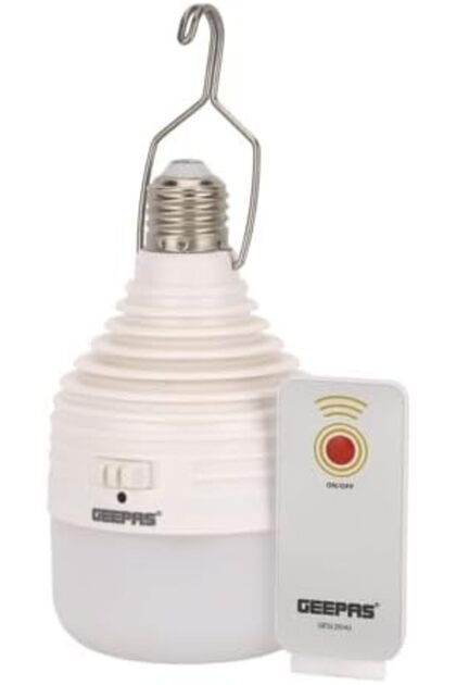 10 W Rechargeable Emergency LED Bulb - GESL55143 with Built-in Battery and Remote Control
