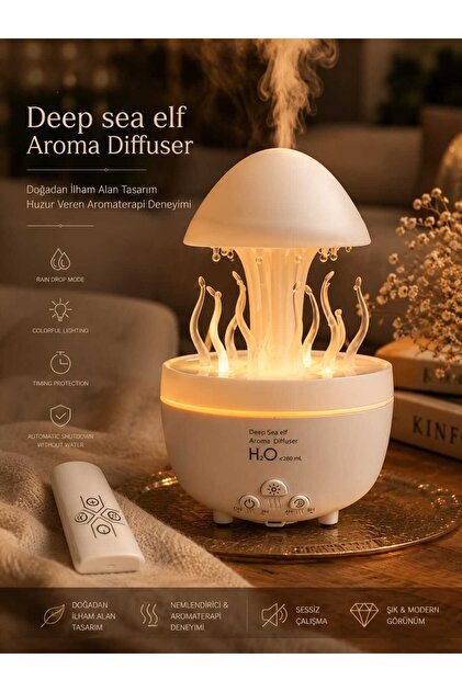 Special Aromatherapy & Humidifier with Remote Control That Changes Color and Provides Peace and Elegance Simultaneously
