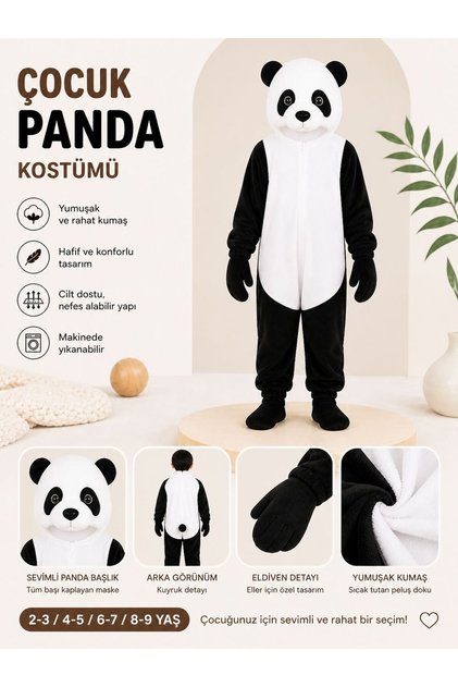 Children Panda Costume Animal Costume