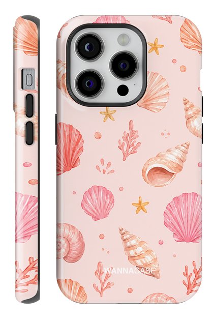 iPhone 16 Pro Max Coral Shell Double Layer Essential Tough Phone Case