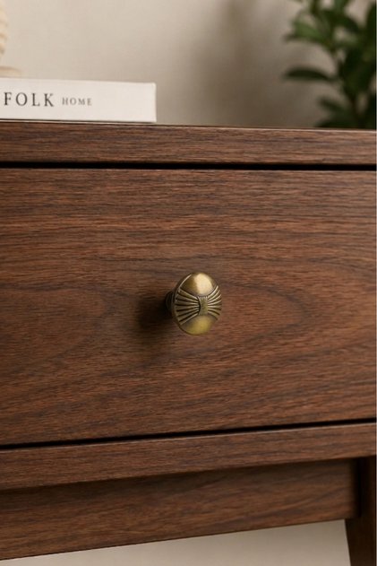 725/D/08 Antique Yellow Drawer Cabinet Knob 5-Pack | Decorative Furniture Cover Handle