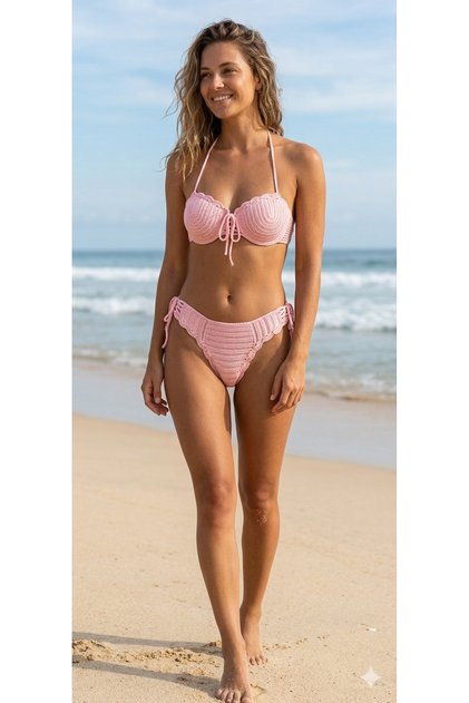 ručno pleteni ženski bikini set