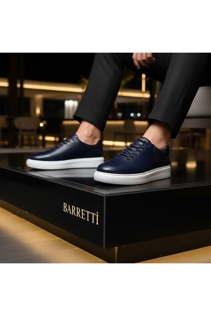 Laceless (Elastic Laces) Dark Blue Sneaker