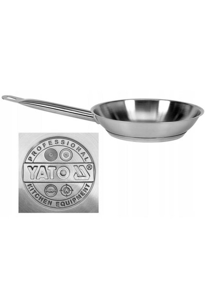 Tigaie profesională YG-00100, din oțel inoxidabil, 20 cm, 1.3 L, pentru inducție și gaz
