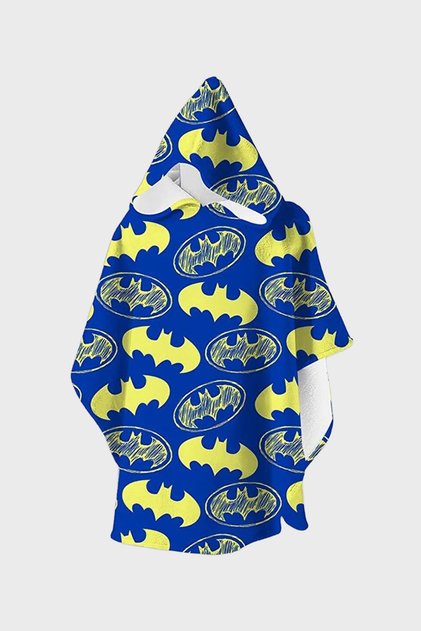 BatForce Desenli Kapüşonlu Uv Korumalı Havlu Panço Erkek Çocuk PANÇO SP2632010001