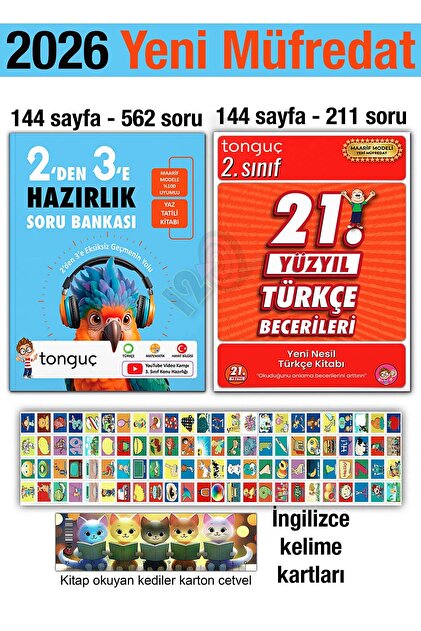 Tonguç Yayınları 2'den 3'e Hazırlık Kitabı 2026 Yaz Tatili 2