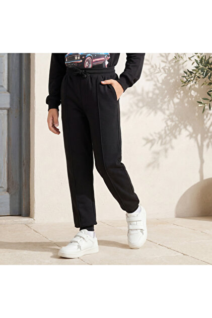 Drawstring Waist Joggers with Pockets