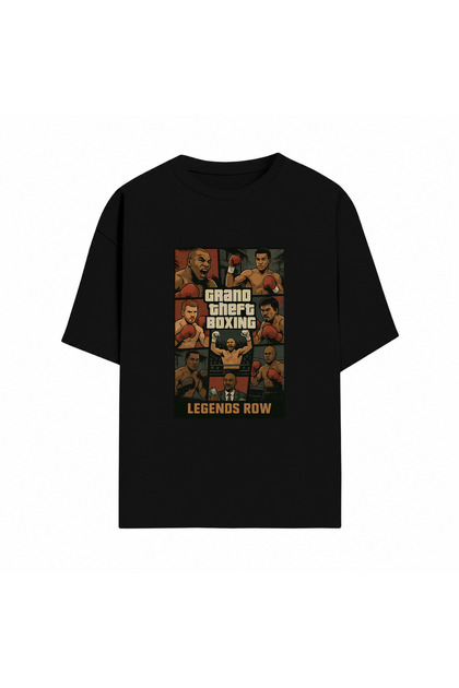 Mike Tyson Printed Unisex Oversize Crew Neck T-Shirt | Specially Designed High-Quality Printed T-Shirt