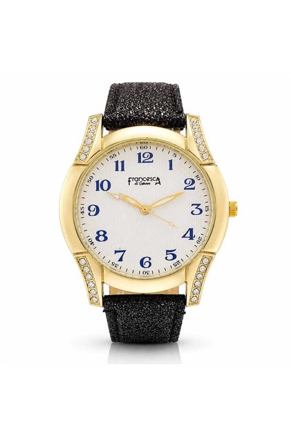 Ceas pentru femei, Casual Francesca di Geneva, Negru, FF354