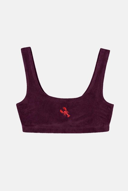 Istakoz Terry Bra - Bordo