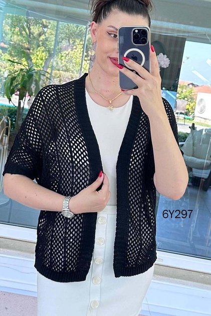 Perforated Knitwear Cardigan 6Y297