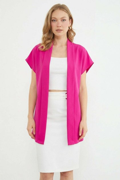 Beli Belted Shawl Collar Vest