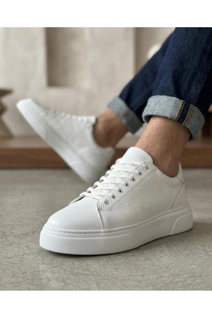 Blf-010 Men's Sneaker Daily Casual Sports Shoes White