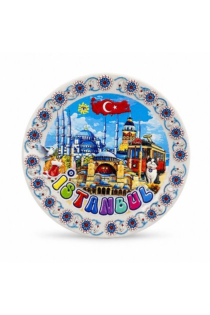 Istanbul Themed Ceramic Magnet Alk5853